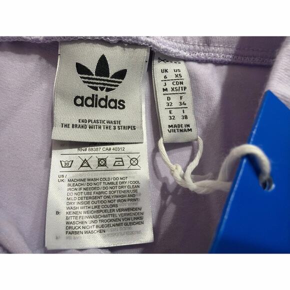 Adidas Originals Women's Adicolor Essential Light Purple Leggings Size XS New - Picture 6 of 8